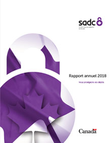 page converture du rapport annuel de 2018