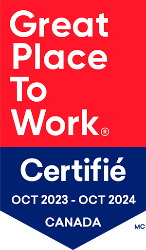 La SADC est fière d'être certifiée Great Place to Work® par Great Place to Work Institute® Canada.
