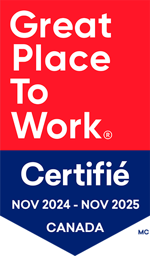 La SADC est fière d'être certifiée Great Place to Work® par Great Place to Work Institute® Canada.