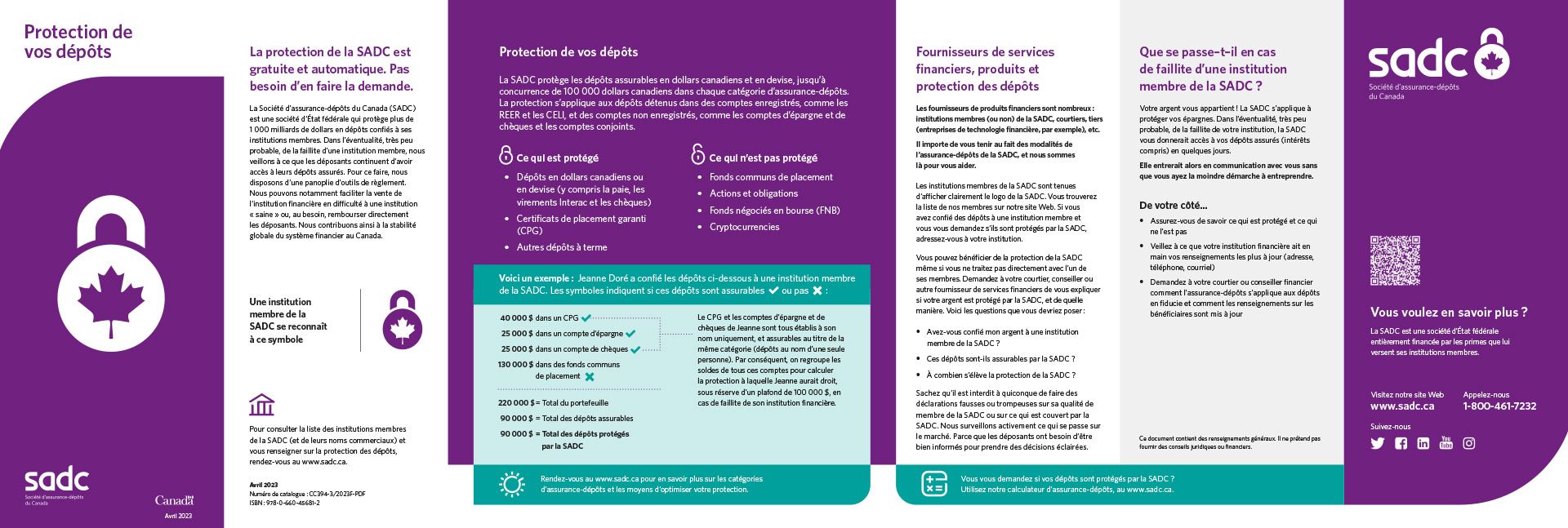 Brochure - Protection de vos dépôts