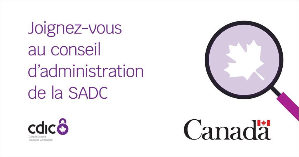 Joignez-vous au conseil d’administration de la SADC